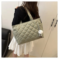 Rectangular Large Capacity Single Shoulder Bag for Commuting To Work Korean Style Women's Tote Bag Lightweight Casual Handbag Quick Pick Grocers