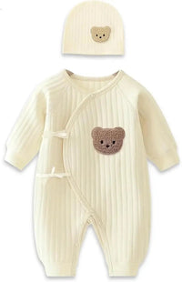 Boys Girls Bodysuit Newborn Winter Onesie Clothes Cotton Toddler Home Wear  0-6M Thickened Spring and Autumn Clothing Econic Blanks