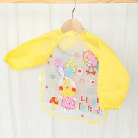 Waterproof EVA Full Sleeve Baby Bibs Children Apron Long Sleeve Feeding Smock Kids Eating Breastplate Infant Scarf Clothing Quick Pick Grocers