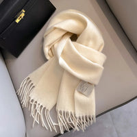 Winter Narrow Scarf 28 Color 100% Wool Scarf Hot Selling Solid Color Scarf Men's and Women's Universal Warm and Cold proof Scarf Quick Pick Grocers