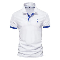 Dropshipping Polo Giraffe Shirt Men Quality Embroidery Summer Short Sleeve Polo Casual Business Social Mens Polos BR Size Quick Pick Grocers