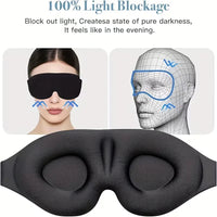 Super Soft 3D Sleeping Mask - Soft and comfortable eye mask, suitable for both men and women for travel and home use Quick Pick Grocers
