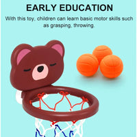 A Suit Of Children's Toy Mini Cute Little Bear Basketball Bathroom Bath Toys Shoot At The Basket Games In The Pool Quick Pick Grocers