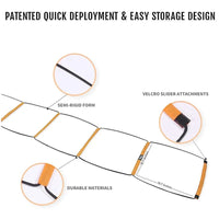 Dual-Purpose Soccer Training Jump Ladder Multifunctional Agility Ladder Speed Training Coordination Footwork Football Equipment Quick Pick Grocers