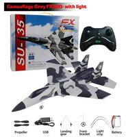 SU35 RC Plane FX620 FX820 2.4G Remote Control Flying Model Glider Airplane With LED Lights Aircraft Foam Toys For Children Gifts Econic Blanks