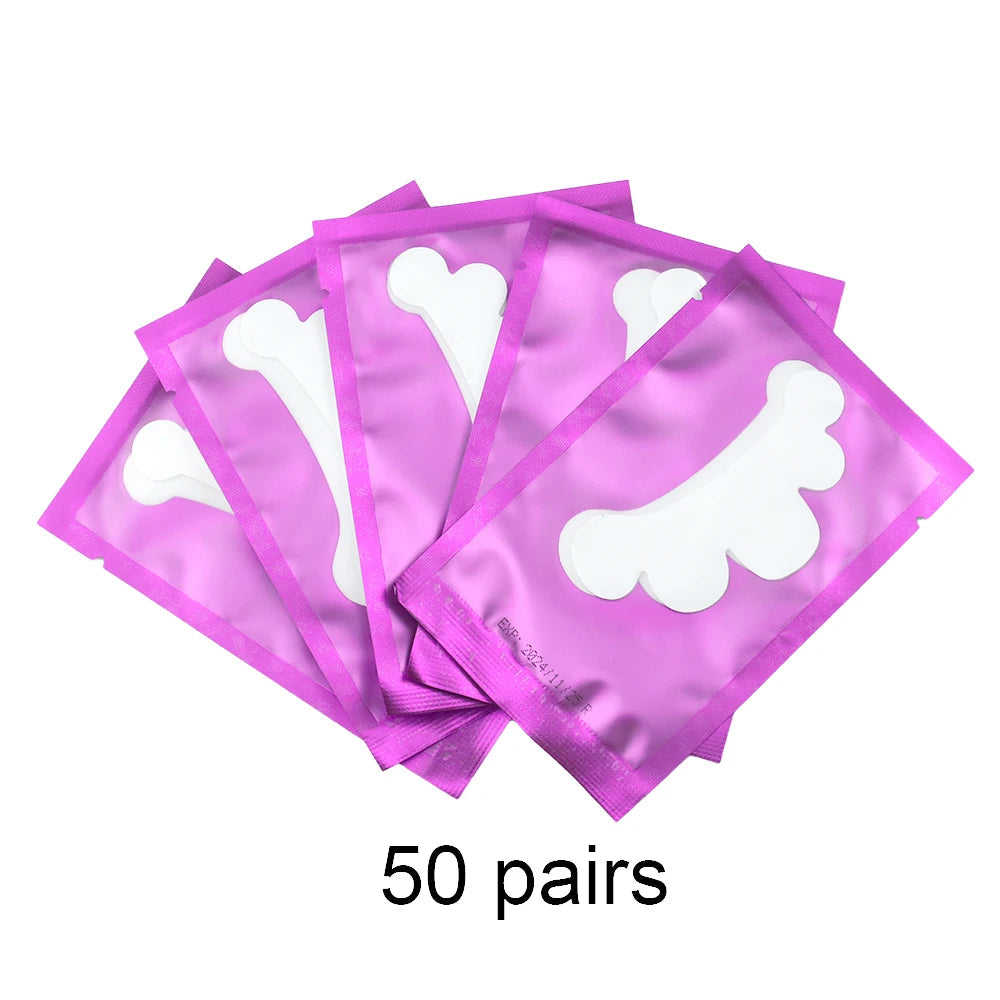 20/50Pairs Lash Extension Eye Stickers Hydrogel Patches Grafting Eyelashe Under Eye Pads Eyelashes Extension Lashes Tools Makeup Quick Pick Grocers