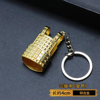 1pc Toy Gun Keychain, Alloy Toy Gun Model Pendant Car Key Chain Car Key Ring Gift For Men Boys Quick Pick Grocers