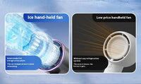 Portable Cooling Fan, 5-Speed Strong Wind Foldable Neck Hanging Fan, 9H Long Battery 4000mAh Mini Air Cooler for Travel & Outdoo Quick Pick Grocers