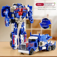Transformation Car Anime Robot Model One Step Deformation Robot Toy Kid Puzzle Toy Deformation Car Action Figure Model Quick Pick Grocers