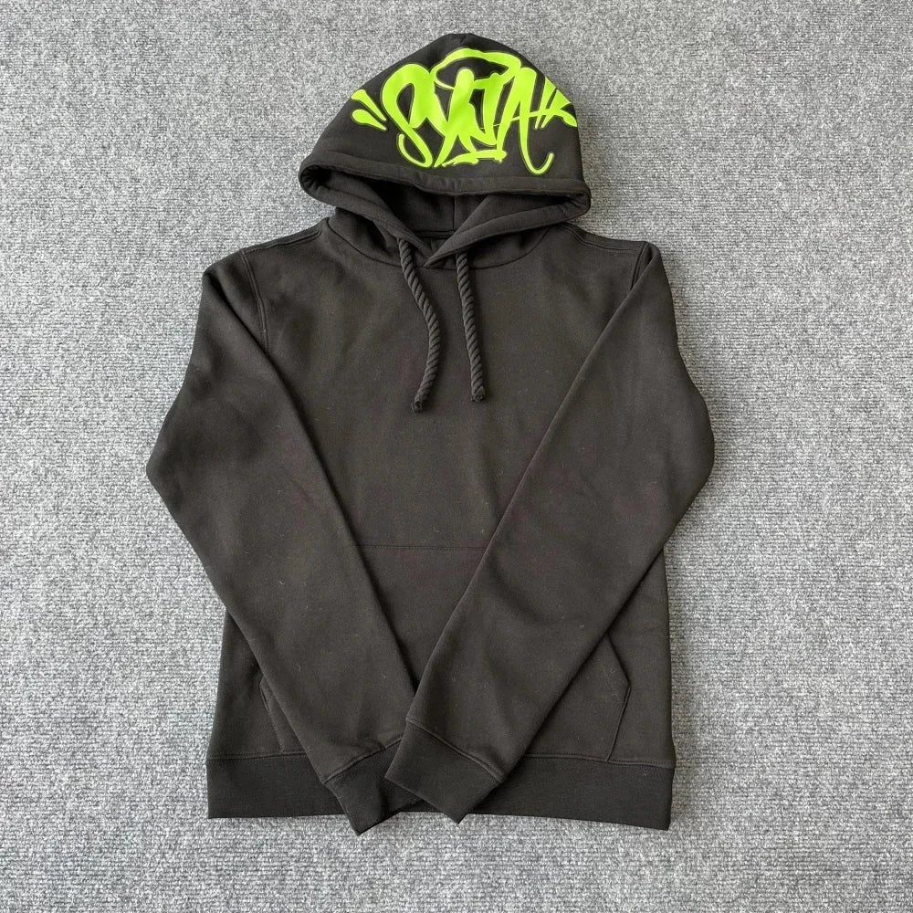 Sy Jacket and Trousers Sports Jogging Men Cotton Hoodie Young Fashion Hooded Tops Pants Women's Streetwear Coats Warm Tracksuit Econic Blanks