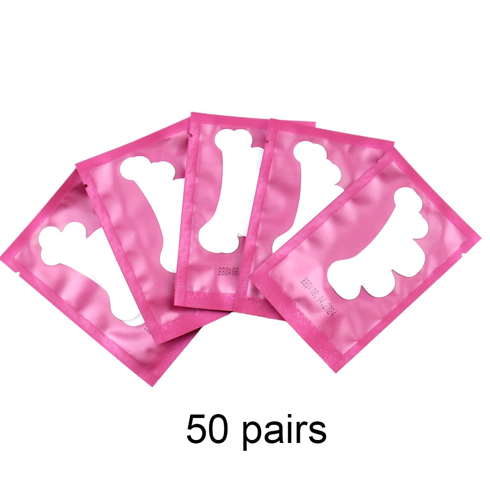 20/50Pairs Lash Extension Eye Stickers Hydrogel Patches Grafting Eyelashe Under Eye Pads Eyelashes Extension Lashes Tools Makeup Quick Pick Grocers