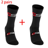 2pairs 2023 New Cycling Socks Bike Nurse Compression Road Bike Running Mtb Knee-high White Sports Funny Brand Black Quick Pick Grocers
