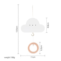 Baby Wooden Bed Bell Cartoon Rabbit Mobile Hanging Rattles Toy Hanger Crib Mobile Bed Bell Wood Toy Holder Arm Bracket Kid Gifts Purest Peak