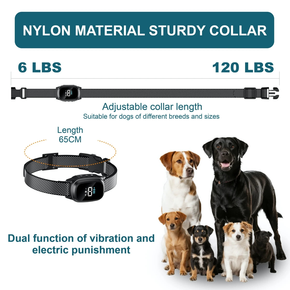 YHLC Automatic Anti Barking Dog Collar, Rechargeable Bark Stopper, Stop Barkin, Electric Training Collar for Dog Quick Pick Grocers