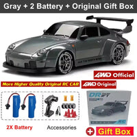 New 4WD Remote Control Drift Car Full Size 1:24 Mini Remote Control Racing Car Model 2.4G Radio High Speed RC Car Boy Toy Gift Econic Blanks