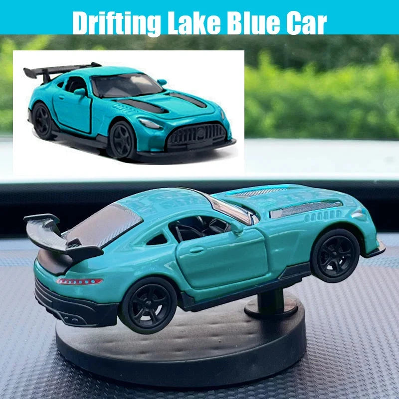 Drift Car Dashboard Toy Model – Swing Turning Sports Car Ornament, Fun Dashboard Decoration for Men & Car Interior Accessories Econic Blanks