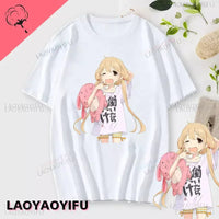If You Work You Lose - Anzu Futaba Version T-Shirt 2024 New Kawaii Anime Cotton T-shirt Tees for Men Funny cartoon Otaku Tshirt Quick Pick Grocers