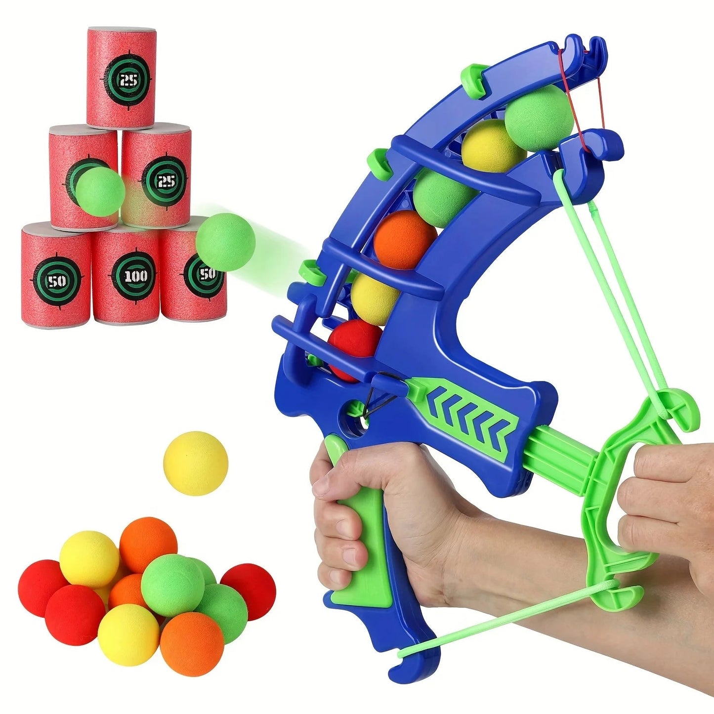 Soft Bullet Target Practice Toy for Children, Educational Shooting Practice Toys with Soft Bullets Econic Blanks