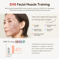 ANLAN Multi-Polar RF Beauty Device EMS Facial Lifting Skin Tightening Anti-Aging Wrinkle 3 Color Light Skincare Massage 24K Gold Quick Pick Grocers