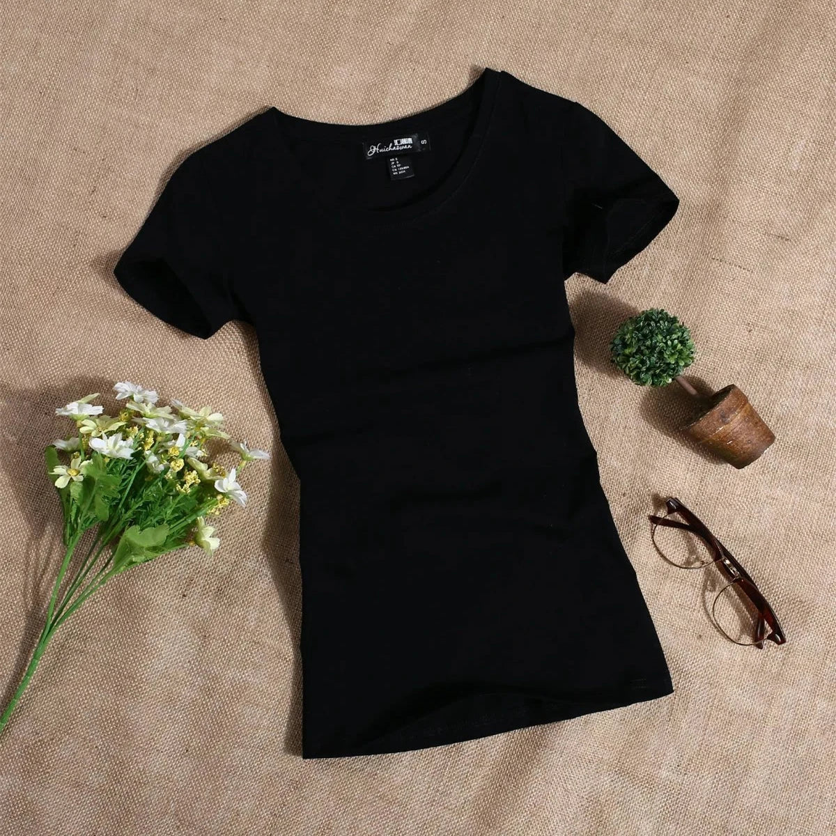 MRMT 2026 Women's T Shirt Casual Women Short Sleeved Slim Solid Color Simple Pure Tees Womens T-Shirt For Female Women T shirts Quick Pick Grocers
