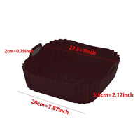 1PC Reusable Airfryer Pan Liner Accessories Silicone Air Fryers Oven Baking Tray Pizza Fried Chicken Airfryer Silicone Basket Econic Blanks