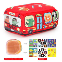 Baby Montessori Toy,Magic Tissue Box,Educational Learning Activity Sensory Toy For Kids Finger Exercising  Busy Board Baby Game Purest Peak