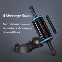 NEW Cordless Roller Body Massage Rechargeable Vibrators 360 Rolling Percussive Massager Muscle Relaxation Back Foot Leg Relaxer Purest Peak