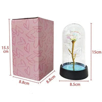 Rose Light Beautiful Realistic Looking Night Light Rose Eternal Flower Party Supplies LED Simulation Rose Flower Valentine's Day Econic Blanks