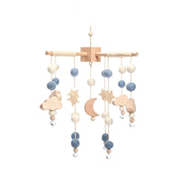 Baby Rattle Toy Bed Bell Bracket Wooden Mobile 0-12 Months Newborn Crochet Bed Bell Hanging Toys Holder Bracket Infant Crib Gift Purest Peak
