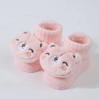 Cute Cartoon Doll Newborn Socks Spring New Baby Soft Solid Prewalker Knitted Sock For Girls Boys Infant Knitting Floor Socks Quick Pick Grocers