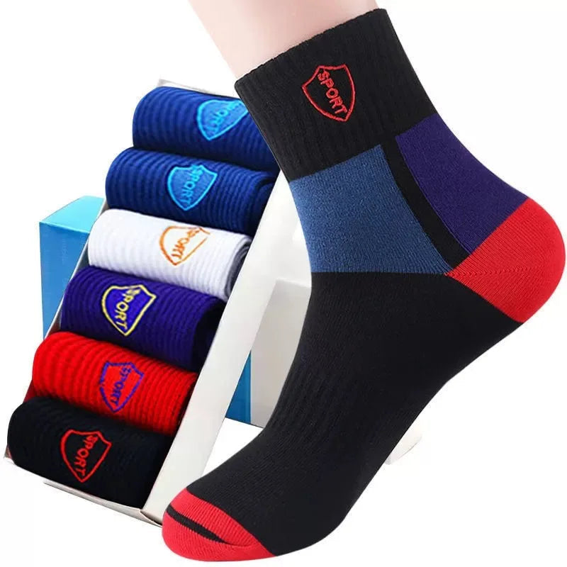 10/5/3MEN'S Mid-calf Socks Cotton Socks for All Seasons, Solid Colour and Versatile Econic Blanks