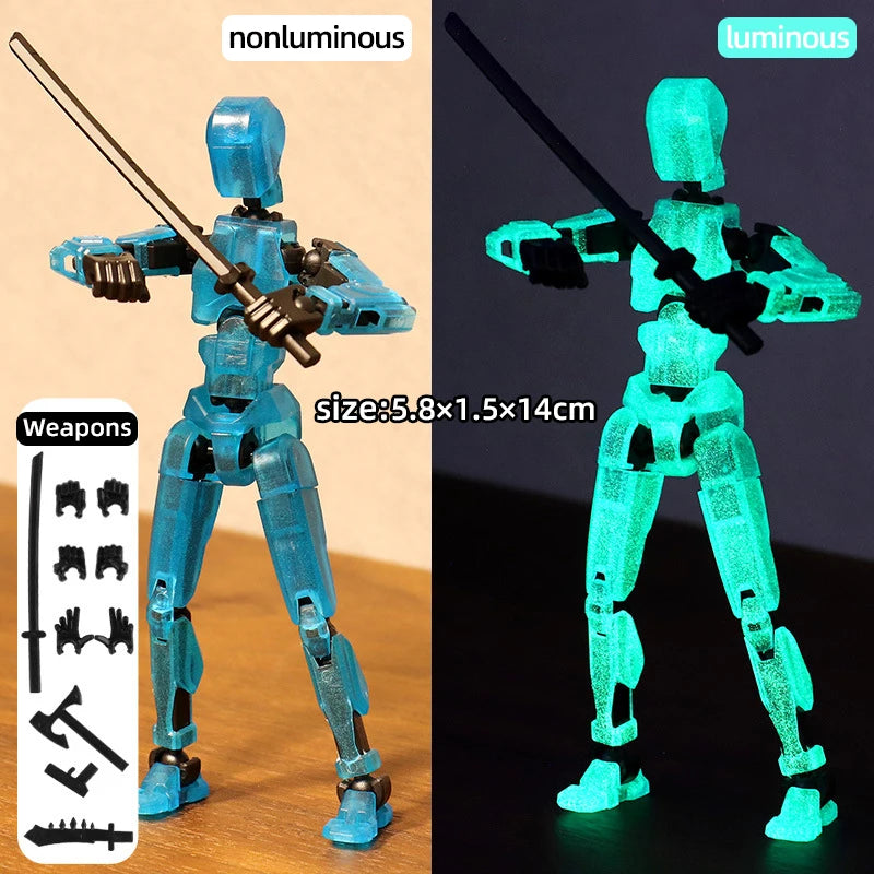Multi-Jointed Movable Shapeshift Robot 3D Printed Mannequin Dummy 13 Action Figures Toys Kids Adults Parent-children Games gifts Quick Pick Grocers