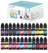 Candle Dyes Kit Liquid Colorant Pigment Set DIY Candle Making Supplies Aromatherapy Soap Soy Wax Dye Candle Mold Coloring Econic Blanks