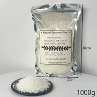 500g/1kg Pure Soy Wax Paraffin Material Pre-Soy Wax-Core Pigments Aromatherapy Pure Paraffin Wax DIY Handmade Candles Crafts Econic Blanks