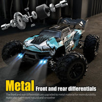 1:16 70KM/H Or 50KM/H 4WD RC Car With LED Remote Control Cars High Speed Drift Monster 4x4 Truck for Kids vs Wltoys 144001 Toys Econic Blanks