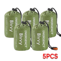 Emergency Sleeping Bag Lightweight Waterproof Outdoor First Aid Kit Waterproof Compression Backpack Hiking Camping Bedding