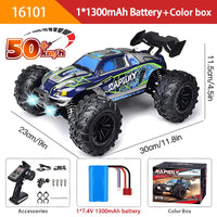 1:16 70KM/H Or 50KM/H 4WD RC Car With LED Remote Control Cars High Speed Drift Monster 4x4 Truck for Kids vs Wltoys 144001 Toys Econic Blanks