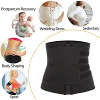 1pc Waist Trainer Slimming Body Shaper Fitness Belt Weight Loss Fat Burning Sport Girdle Sweat Trimmer Workout Cincher Shapewear Quick Pick Grocers
