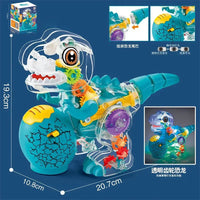 Light Up Transparent Gears Police Car Toy for Kids Bump and Go Toy Car for Boys Girl Educational Baby Toys Car Music LED Effects Quick Pick Grocers