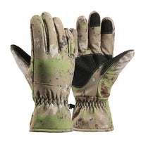 Men Women Winter Tactics Outdoors Camouflage Thickened Ski Gloves Waterproof Touch Screen Skiing Camping Cycling Fishing Glove