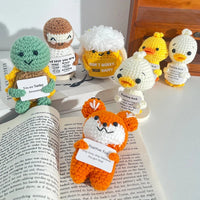 Crochet Positive Energy Doll Pocket Hug Mother's Day Gifts 2026 Handmade Knitted Ornament Handmade Crochet Doll Graduation Gifts Quick Pick Grocers