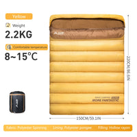 BSWOLF 2 Person Camping Sleeping Bag Four Seasons Portable Winter Sleeping Bag for Outdoor Camp Travel Hiking