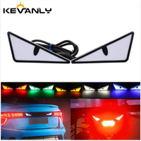 2PCS LED Devil’s Eye Lights – Universal Car & Motorcycle Headlight/License Plate Decorative Light Econic Blanks