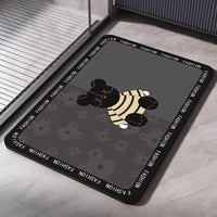 Diatomaceous Earth Bath Mat Bathroom Rug Absorbent Non-slip Floor Foot Mats Quick Dry Shower Carpet Toilet Pad Doormat Washable Quick Pick Grocers