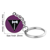 Progress Transgender Rainbow Pansexual pride Genderqueer pride Asexual Metal Key Ring Key Chain For Women Jewelry Quick Pick Grocers