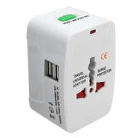 Protable AU US UK EU Converter All in One International Plug Adapter 2 USB Type C Ports World Travel AC Power Charger Adapter Econic Blanks