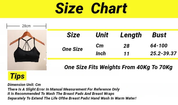 Sports Underwear Women Yoga Fitness Seamless Crop Top Wide Letter Straps Comfortable Workout Activewear Back Without Underwire I Quick Pick Grocers
