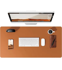 Large Mouse Pad,Office Desk Mat, Leather Desk Pad Protector, Non-Slip PU Leather Desk Blotter, Laptop Desk Pad Quick Pick Grocers