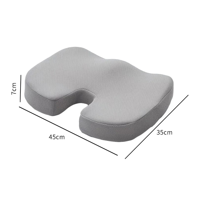 Ergonomic Memory Cotton Office Cushion Hemorrhoid Cushion Chair Cushion Sedentary Artifact Student Ass Cushion Econic Blanks