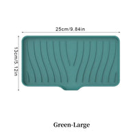 1-Pack Silicone Drain Soap Box Kitchen Bathroom Anti-slip Sink Tray Creative Washing Table Soap Tray Free Punch Drain Rack Econic Blanks